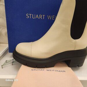 STUART WEITZMAN Norah Lug-Sole Chelsea Boots. NIB. EU 36/US 5.5
